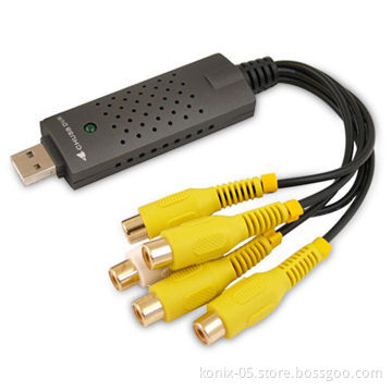 4-channel USB 2.0 DVR Adapter, Recording Video/Audio, with USB 2.0 Audio Interface and Snap Shot